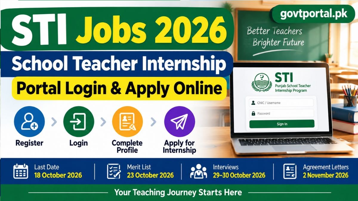 STI Jobs 2026 – School Teacher Internship Portal Login & Apply Online